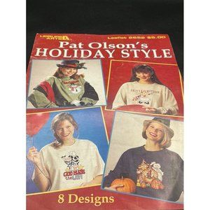 Leisure Arts Leaflet 2552 Pat Olson's Holiday Style Cross Stitch Pattern Magazin